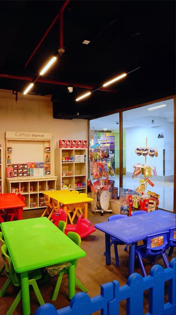 Cattleya's colourful children's play area