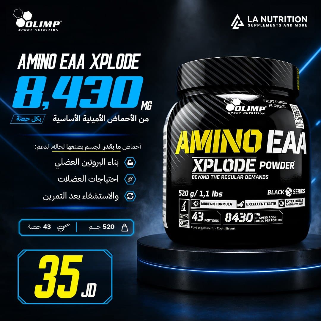 LA Nutrition product post for Amino EAA Xplode with price